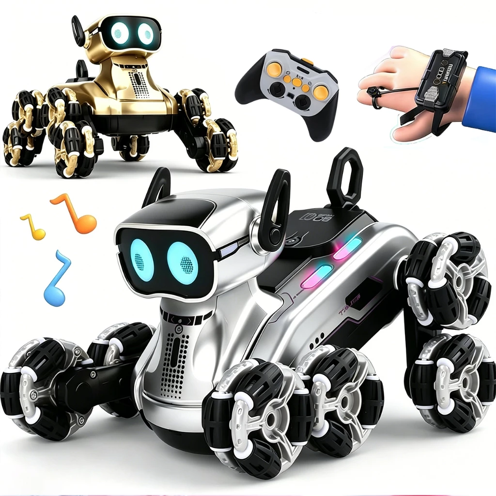 Cão robô infantil interativo