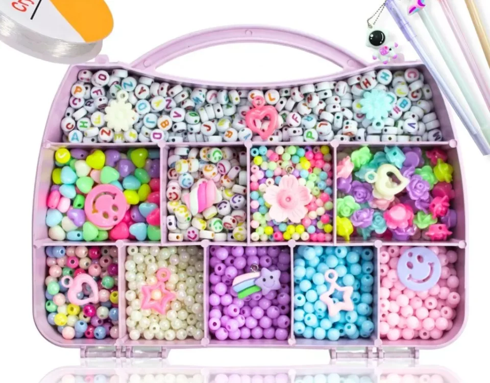 Kit de miçangas infantil para atividades criativas