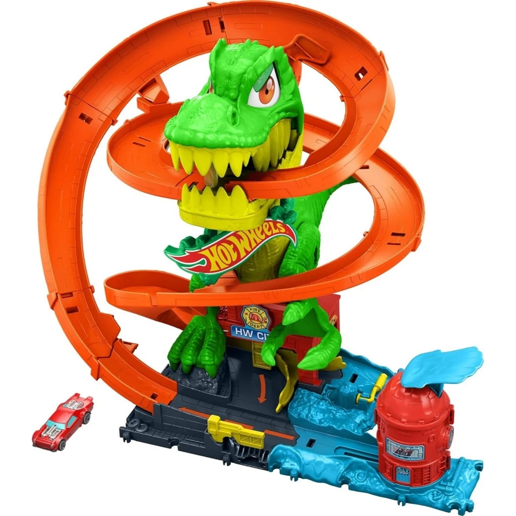 Pista Hot Wheels City Batalha T-Rex Blaze