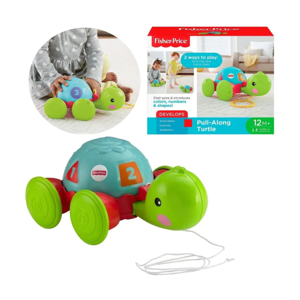 Tartaruga Fisher-Price Empurre e Puxe